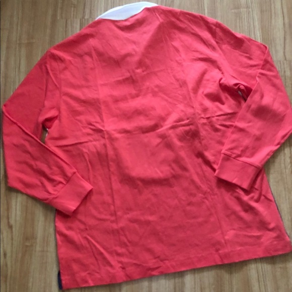 NWT PINK Rugby Logo Collared Shirt LARGE/XL Retails $50 - Picture 9 of 9